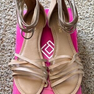 Dream Pairs Women's Beige Strappy Sandals